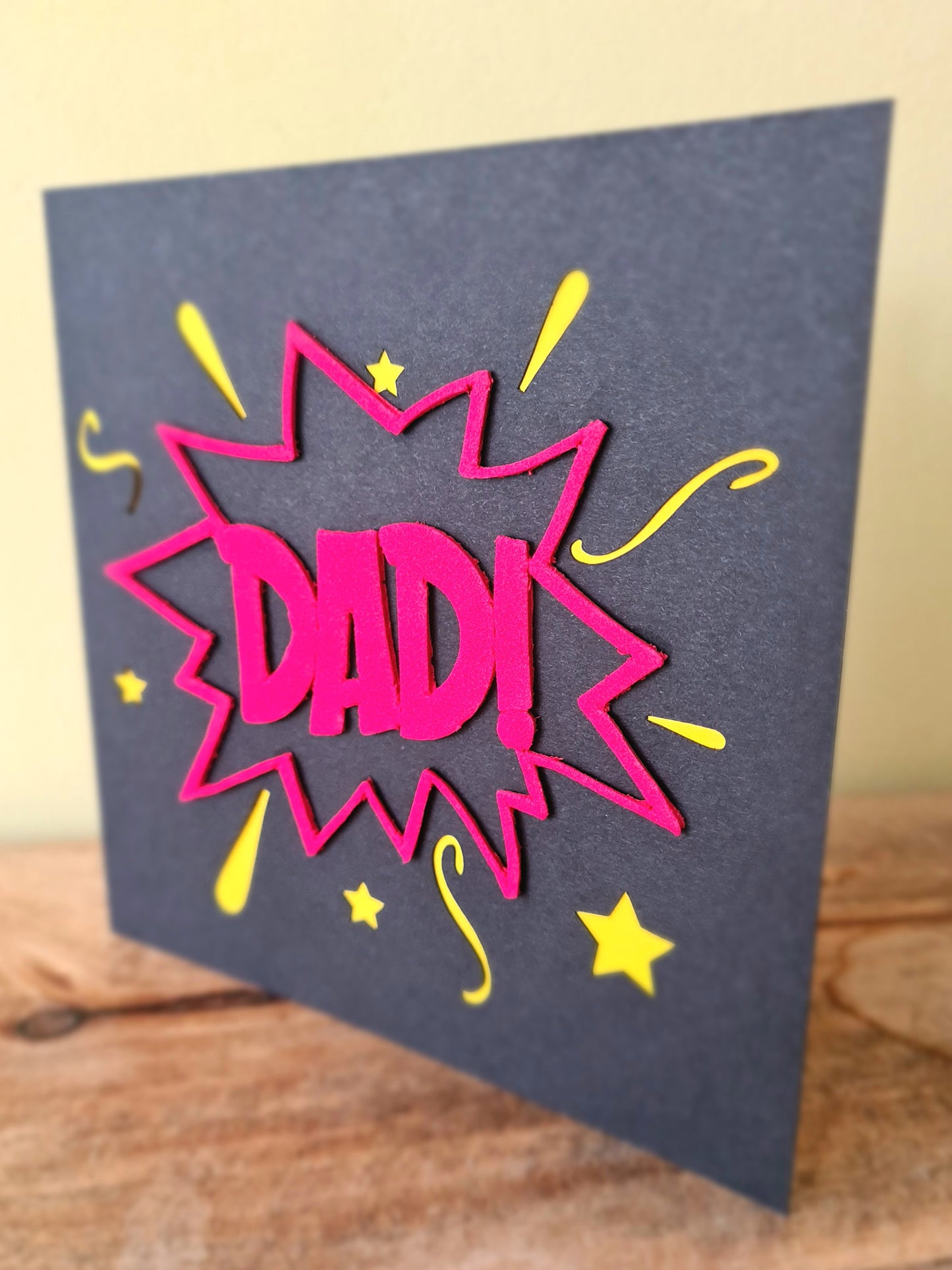 These personalised cards are ideal gifts for dad's bday. They are also perfect for Fathers Day. We are positive that your father will LOVE THIS!