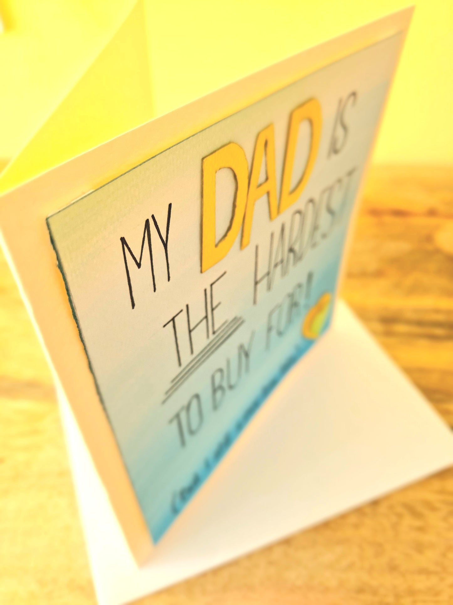 These personalised cards are ideal gifts for dad's bday. They are also perfect for Fathers Day. We are positive that your father will LOVE THIS!