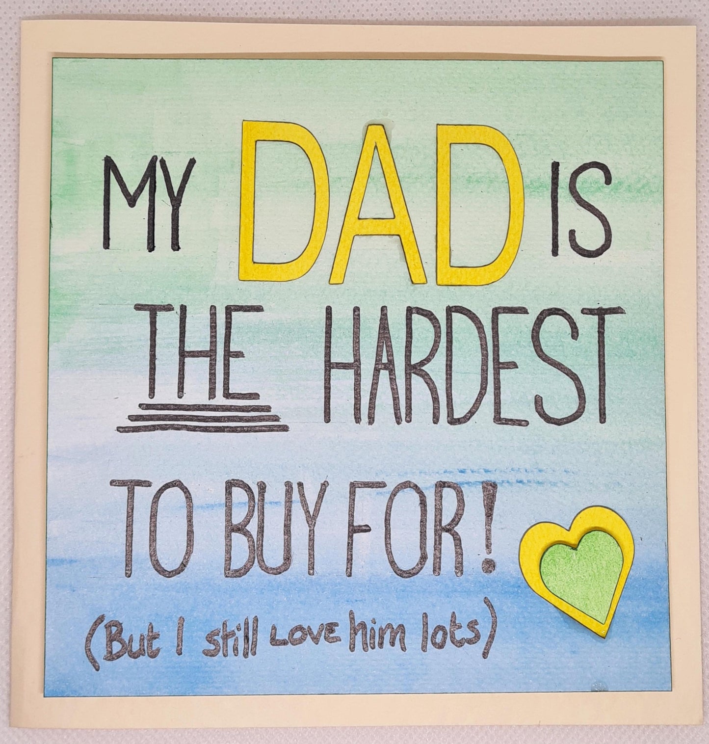 These personalised cards are ideal gifts for dad's bday. They are also perfect for Fathers Day. We are positive that your father will LOVE THIS!