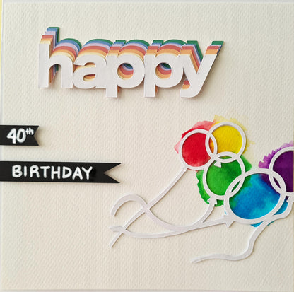 Are you looking for a unique and handmade birthday card for that special loved one? They will LOVE THIS vibrant and 3D effect card.