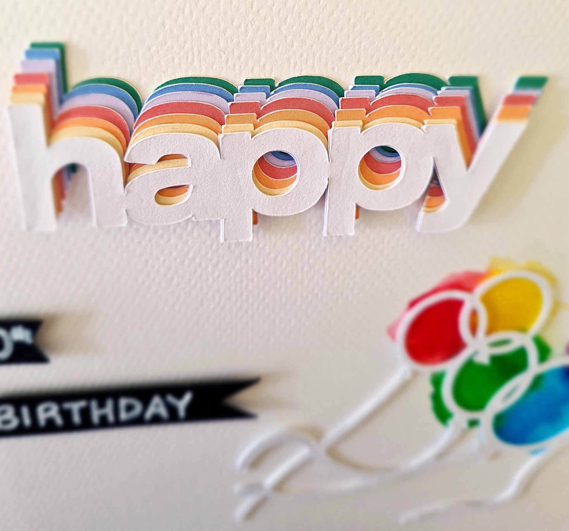 Are you looking for a unique and handmade birthday card for that special loved one? They will LOVE THIS vibrant and 3D effect card.