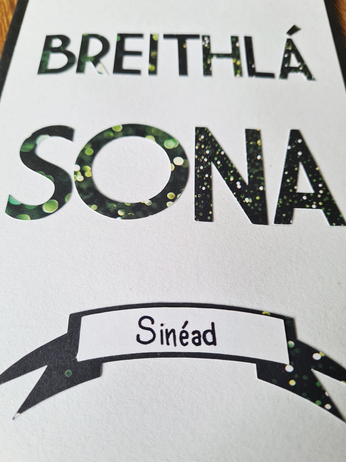 Personalised birthday card as Gaeilge! La breithe sona duit