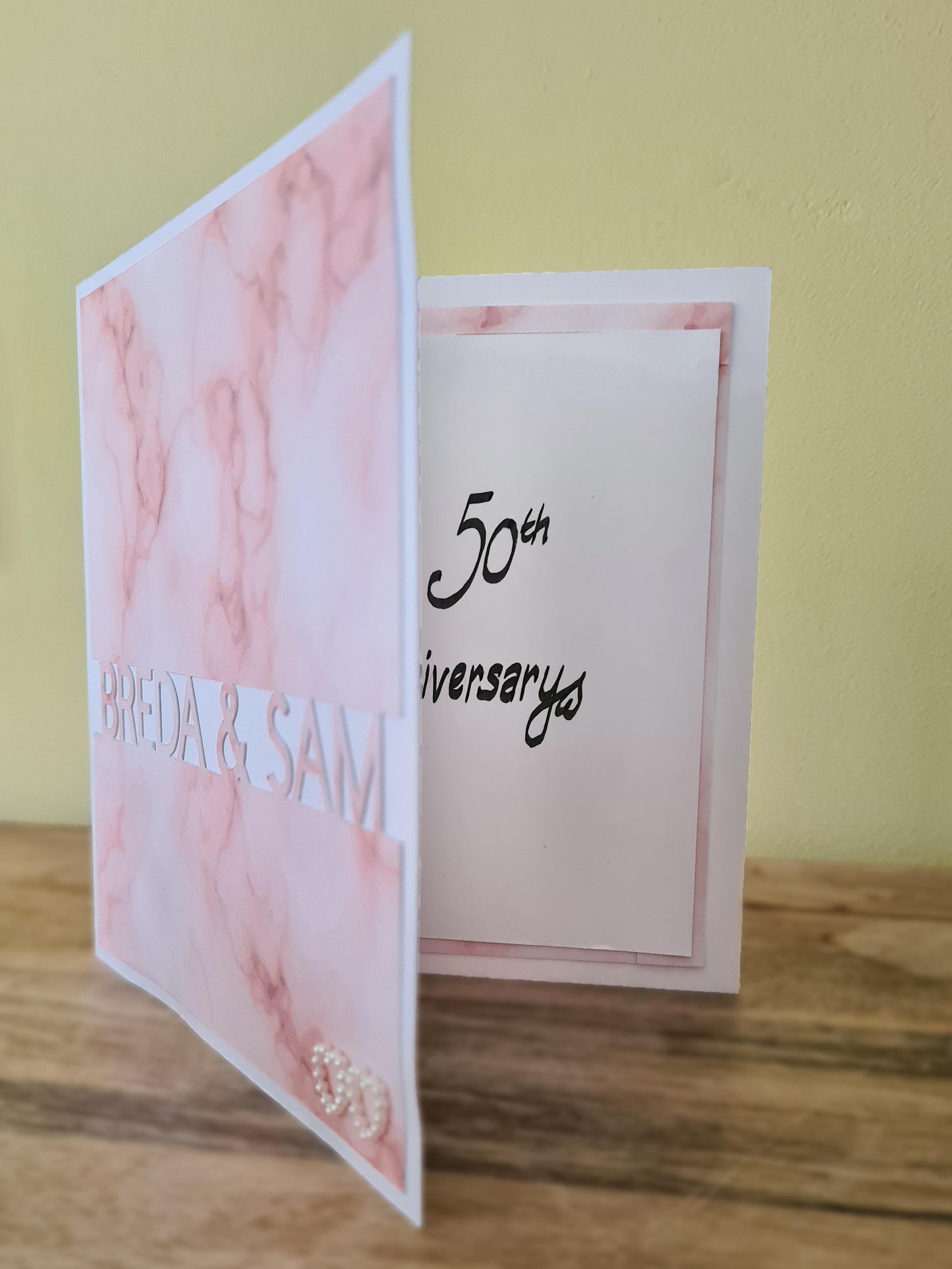 These personalised cards are ideal gifts for Anniversary's, Wedding's, Valentines Day and more.  Fully Customisable and perfect for personalising with couples names.