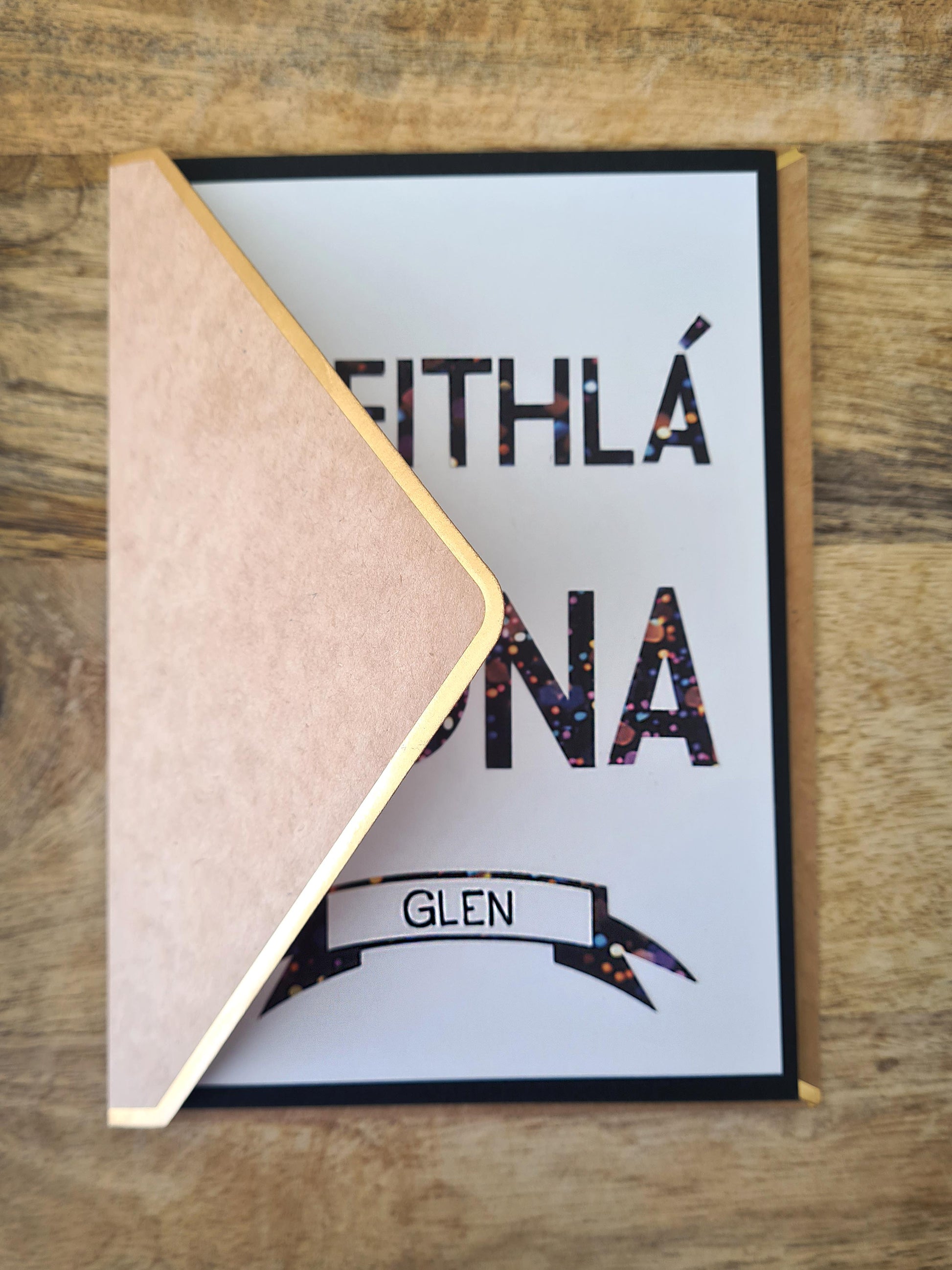 Personalised birthday card as Gaeilge! La breithe sona duit