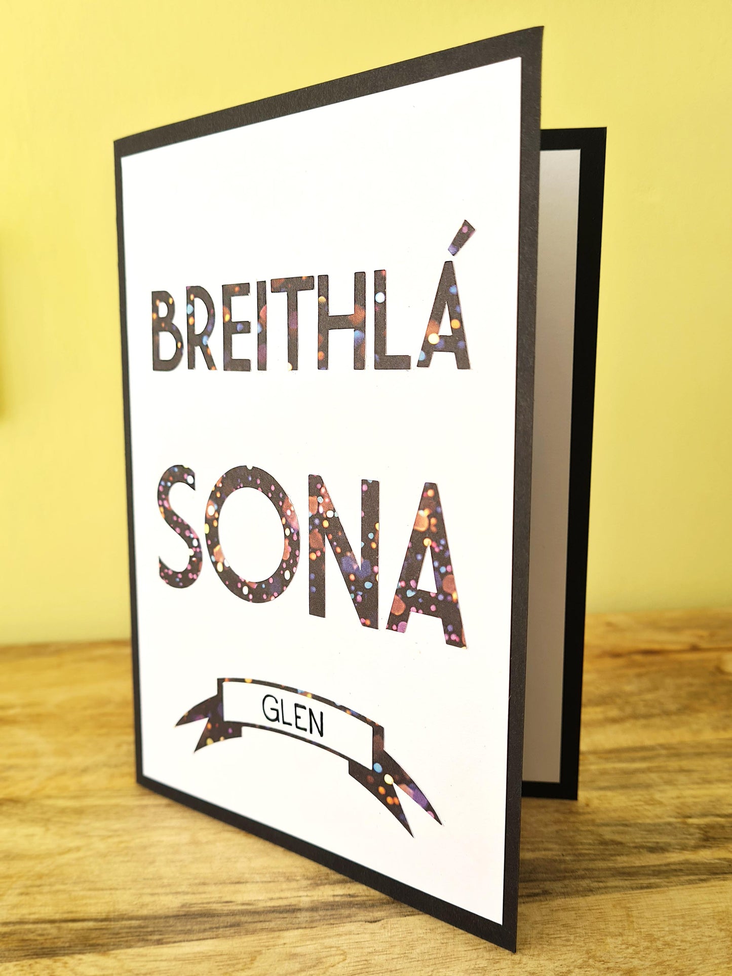 Personalised birthday card as Gaeilge! La breithe sona duit