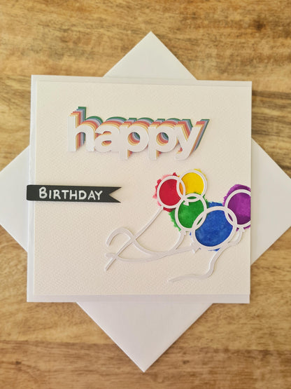 Are you looking for a unique and handmade birthday card for that special loved one? They will LOVE THIS vibrant and 3D effect card.