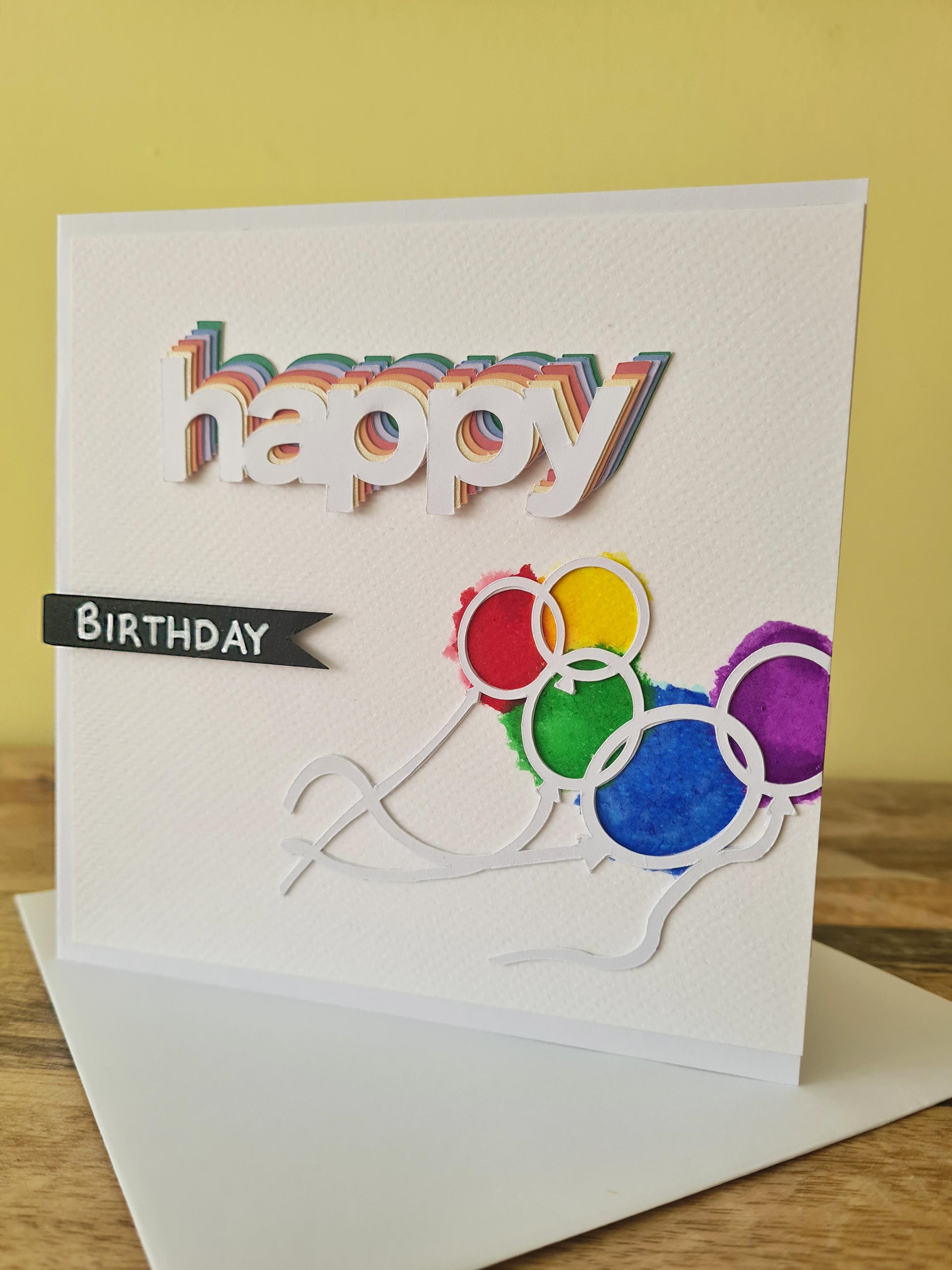 Are you looking for a unique and handmade birthday card for that special loved one? They will LOVE THIS vibrant and 3D effect card.