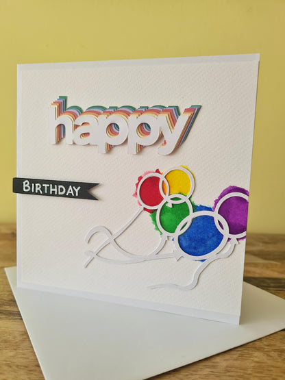 Are you looking for a unique and handmade birthday card for that special loved one? They will LOVE THIS vibrant and 3D effect card.